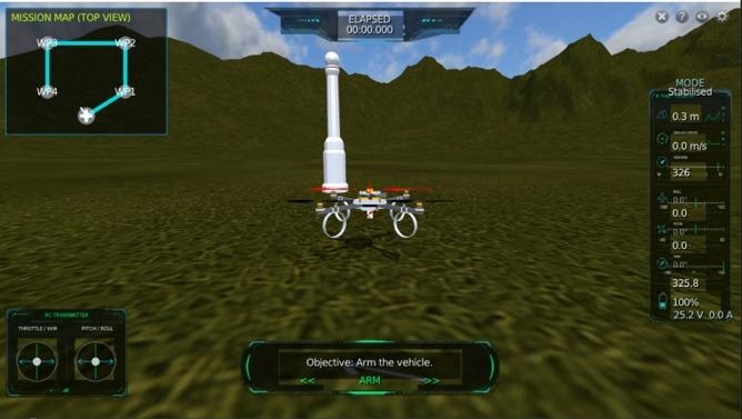 AccelUAV simulator interface