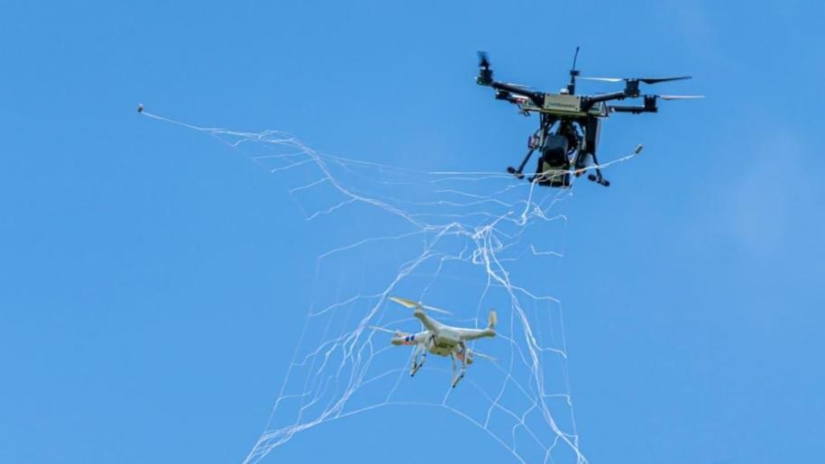 Net-catcher counter-drone system